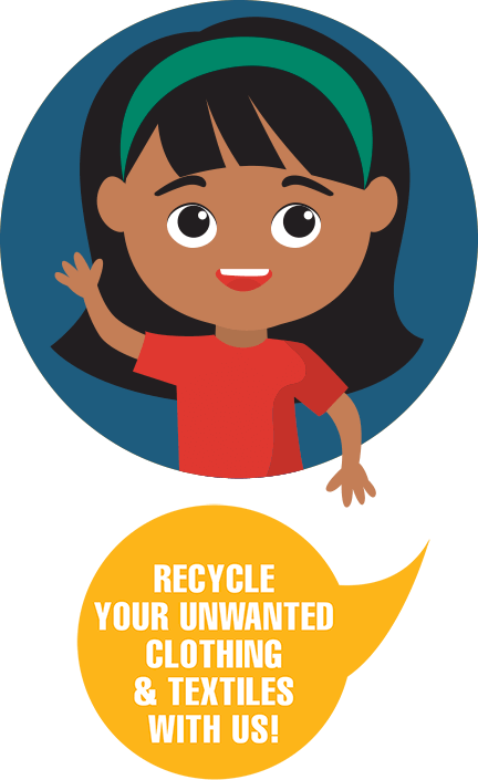 Recycle your unwanted clothes & textiles with us